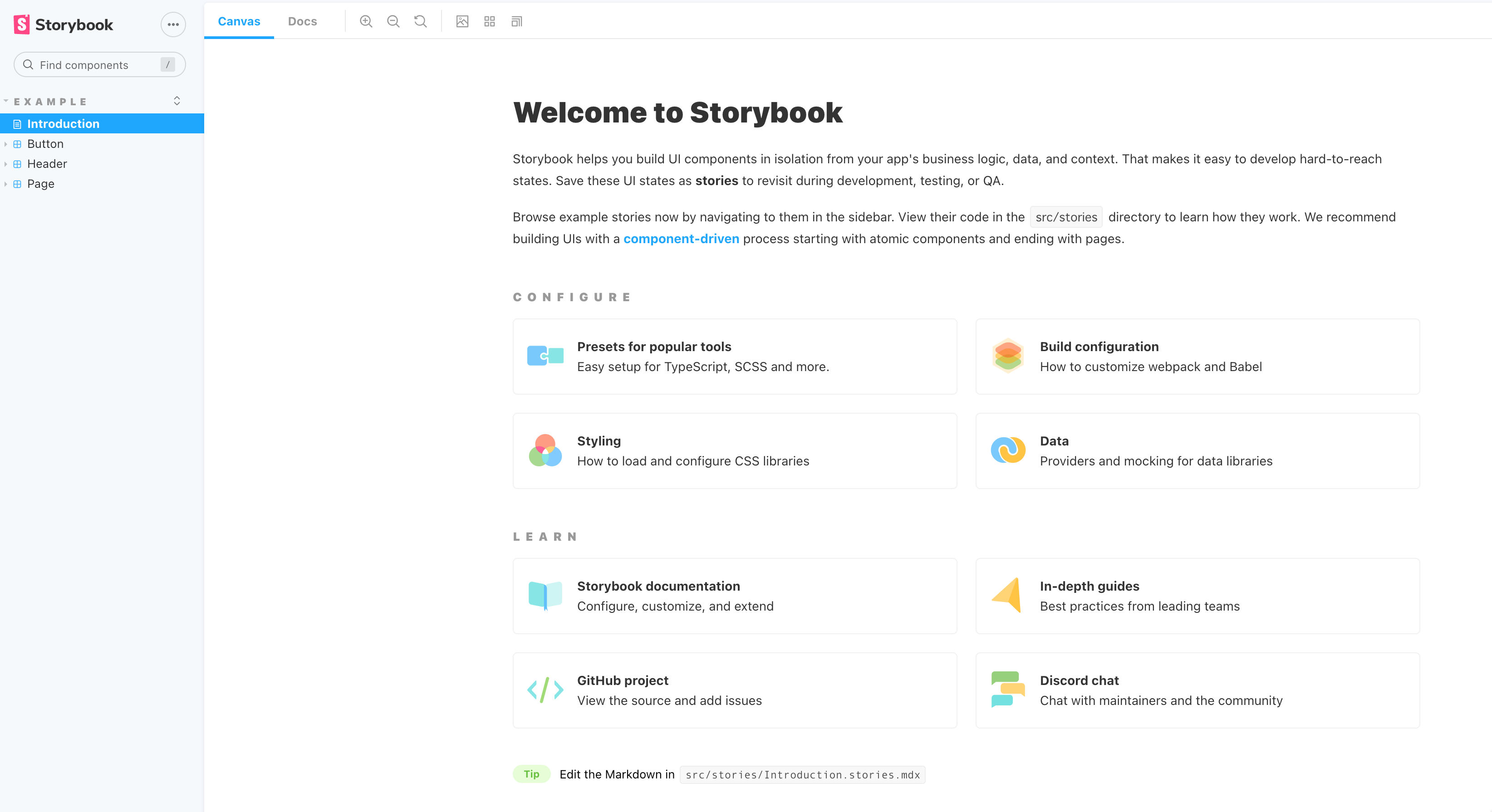 Welcome_To_Storybook